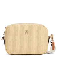 Tommy Hilfiger Popette - Borsa a tracolla 22,5 cm (rafia naturale)