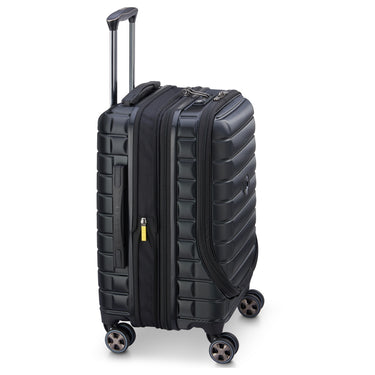 Delsey Paris Shadow 5.0 - 4-Rollen-Kabinentrolley mit Vortasche S 55 cm erw. USB (schwarz) - Ansicht 3