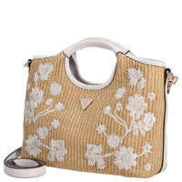 Guess Kirsten Mini Satchel - Borsa a mano 24 cm (caramel)