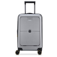 Delsey Paris Turenne 2.0 - 4-Rollen-Kabinentrolley mit Vortasche 55 cm USB erw. (silber)