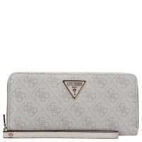 Guess Laurel II SLG Large Zip Around - Portafoglio 12cc 20,5 cm (logo latte)
