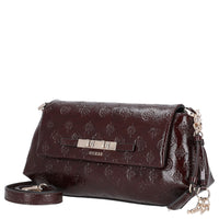 Guess Carmella Crossbody Flap - Umhängetasche (burgundy logo)