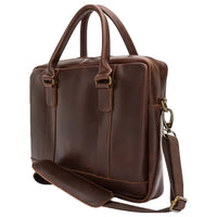 Buckle & Seam Everett - Borsa da lavoro 16" 38 cm (marrone)