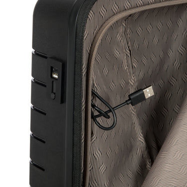 Brics BY Ulisse - 4-Rollen-Kabinentrolley 55 cm erw. (black) - Ansicht 6