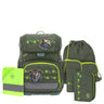 Lässig School Set Light Unique - Schulranzen Set 6tlg. 960g (jungle green)