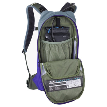 Evoc Stage 6 + Hydrationsblase 2 - Fahrradrucksack 42 cm (steel/violet/dark olive) - Ansicht 6