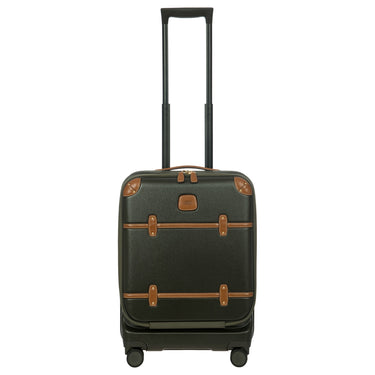 Brics Bellagio - 4 - Rollen - Kabinentrolley mit Vortasche 55 cm erw. recycelt (olive) - Markenkoffer