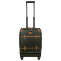 Brics Bellagio - Trolley da cabina a 4 ruote con tasca frontale 55 cm in materiale riciclato (oliva)