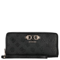 Guess Anise SLG Large Zip - Portafoglio 12cc 20 cm (logo nero)
