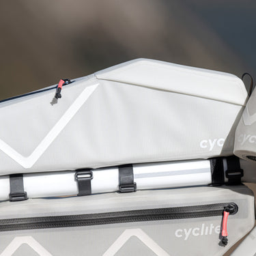 Cyclite Top Tube Bag Large / 02 -  Rahmentasche (Bikepacking) 42 cm (light grey) - Ansicht 8