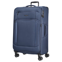 D&N Travel Line 9804 - Trolley a 4 ruote L 78 cm espandibile (dark blue)