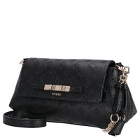 Guess Carmella Crossbody Flap - Borsa a tracolla 30 cm (black logo)