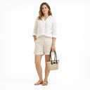 Seidenfelt Savonlinna Tulip - Shopper 33.5 cm (natural straw with black) - Ansicht 7