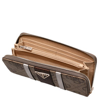 Guess Laurel II - Portafoglio 12cc 20 cm (logo latte/marrone)