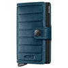Secrid Miniwallet Emboss Lines - Credit Card Holder 6cc 10.2 cm RFID (teal+)