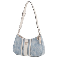 Guess Noelle II Top Zip - Borsa a spalla 29.5 cm (denim logo)