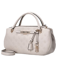 Guess Carmella 3 Comp Satchel - Borsa a mano 30 cm (bone logo)