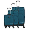 Travelite Kick Off - Set trolley con 4 ruote 3 pezzi (petrol)