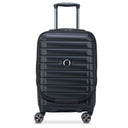 Delsey Paris Shadow 5.0 - 4-Rollen-Kabinentrolley mit Vortasche S 55 cm erw. USB (schwarz)