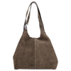 Coccinelle C-Easy Suede - Borsa shopper 31 cm (fango/fango)
