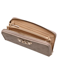 Guess Anise SLG Large Zip - Portafoglio 12cc 20 cm (logo taupe scuro)