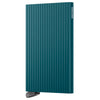 Secrid Cardprotector Fluted - Portacarte di credito 6cc 10.2 cm RFID (teal+)
