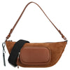 Coccinelle STG Paki Suede - Borsa a tracolla 32 cm (cognac)