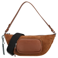 Coccinelle STG Paki Suede - Borsa a tracolla 32 cm (cognac)