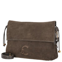 Coccinelle Lidia Suede Bim - Schultertasche 31 cm (fango/fango)