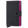 Secrid Matte Miniwallet - Portafoglio RFID 6.5 cm (nero-fucsia)