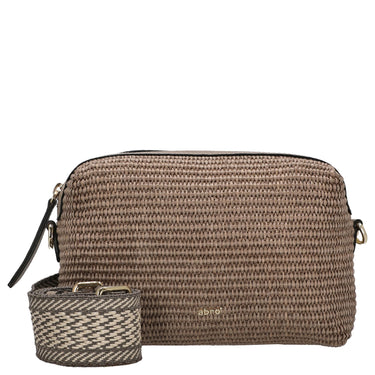 abro Kaia Raffia - Borsa a tracolla 21 cm (siena)