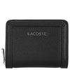 Portafoglio compatto Lacoste con zip - Portafoglio 6cc 12 cm (nero)