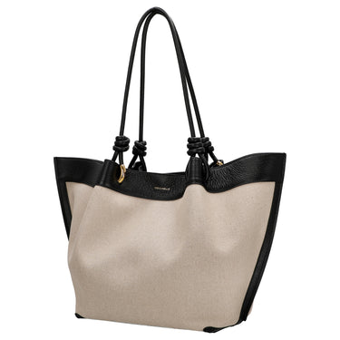 Coccinelle Finn Canvas - Henkeltasche 32 cm (natural/noir) - Ansicht 2