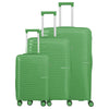 Travelite Pacific - Set trolley a 4 ruote 3 pz. (green)