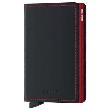 Secrid Matte Slimwallet - Portafoglio RFID 6.8 cm (nero-rosso)