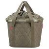 KLICKfix reisenthel Bikebasket 15 - Handlebar Basket 35 cm (rhombus olive)