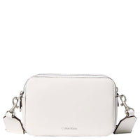 Calvin Klein Webbing Double Strap - Borsa a tracolla 18 cm (white alyssum)