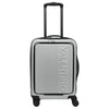 Valentino Bags Lexplor - Trolley Cabina a 4 Ruote con Tasca Frontale 14" 55 cm (argento)