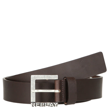 Replay - Accessori Uomo 3.5 cm - Cintura in Pelle (marrone cacao, 90)
