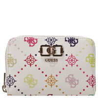 Guess Emelie Logo SLG Med Zip - Portafoglio 4cc 14 cm (multi logo)