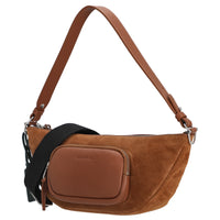 Coccinelle STG Paki Suede - Borsa a tracolla 32 cm (cognac)