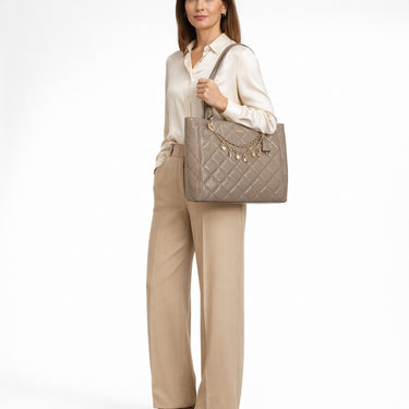 Guess Libby Noel Tote - Shopper 34 cm (dark taupe) - Ansicht 7