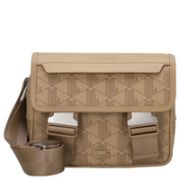 Lacoste The Blend - Borsa a tracolla 21.5 cm (monogramma nero grigio)