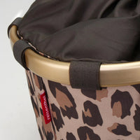 KLICKfix reisenthel - Bikebasket 15 - Cesto da manubrio 35 cm (leo macchiato)