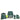 Lässig School Set Boxy Unique - Set di Zaini Scolastici 7 pezzi (Edizione Dark Green Ocean)