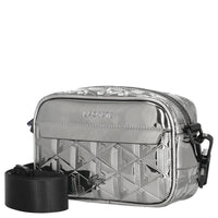 Lacoste The Blend - Borsa a tracolla 19 cm (silber schwarz)