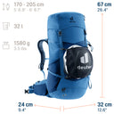 Deuter Futura Pro 32 - Wanderrucksack 67 cm (nightblue-baltic) - Ansicht 12