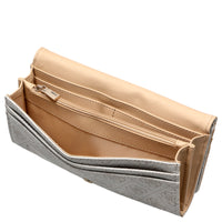 Guess Laurel II SLG Flap - Portafoglio 6cc 20 cm (logo bone)