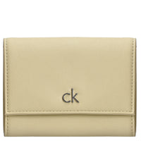 Calvin Klein RE-Lock Medium Trifold - Portafoglio in Gel 3cc 13 cm (nero)