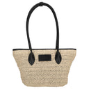 Seidenfelt Savonlinna Tulip - Shopper 33.5 cm (natural straw with black)